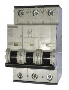 Автоматический выключатель 3x63A типа C 5SY6363-7 - Сервисный центр "ТеплоХолод" - техническое обслуживание и ремонт оборудования для торговли и общепита, поставки запчастей
